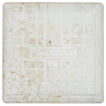 2001 ALDS Game 1 Used Base For Cleveland Indians at Seattle Mariners Game on 10/09/2001 (MLB Authenticated)